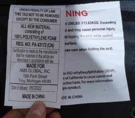 AMX Global Portable Folding Stadium Seats - Image 5