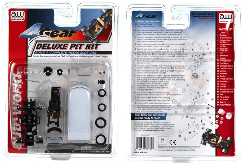 Auto World Unassembled Deluxe Pit Kit Slot Cars - Image 7