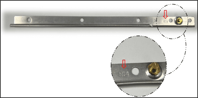 Ashland 10-inch and 14-inch two-bar casement window hinge tracks - Image 2