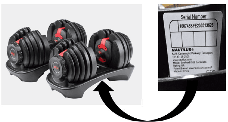 BowFlex 552, 52.5 LB Adjustable Dumbbells and BowFlex 1090, 90 LB Adjustable Dumbbells - Image 2