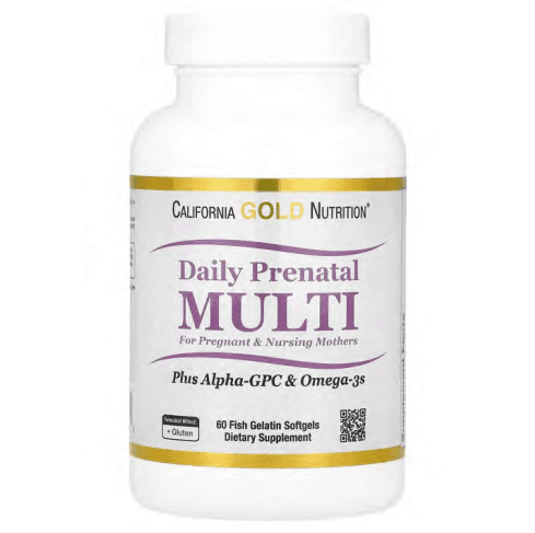 California Gold Nutrition Iron Supplements: Daily Prenatal Multi, Ultamins Women's Multivitamin, and Ultamins Women's 50+ Multivitamin - Image 1