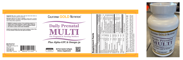 California Gold Nutrition Iron Supplements: Daily Prenatal Multi, Ultamins Women's Multivitamin, and Ultamins Women's 50+ Multivitamin - Image 2
