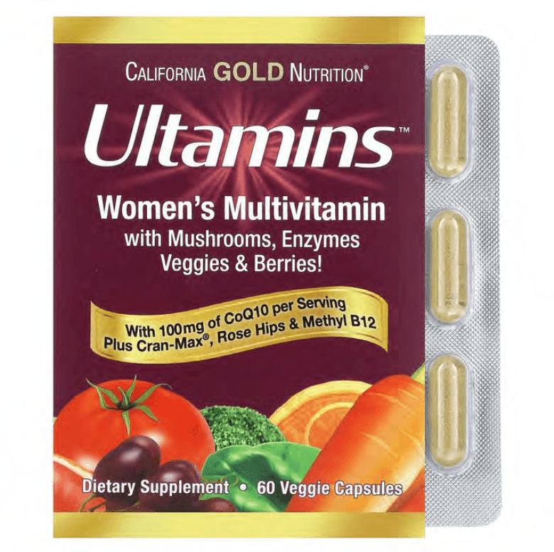 California Gold Nutrition Iron Supplements: Daily Prenatal Multi, Ultamins Women's Multivitamin, and Ultamins Women's 50+ Multivitamin - Image 3