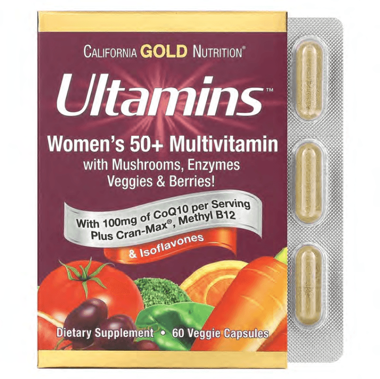 California Gold Nutrition Iron Supplements: Daily Prenatal Multi, Ultamins Women's Multivitamin, and Ultamins Women's 50+ Multivitamin - Image 5