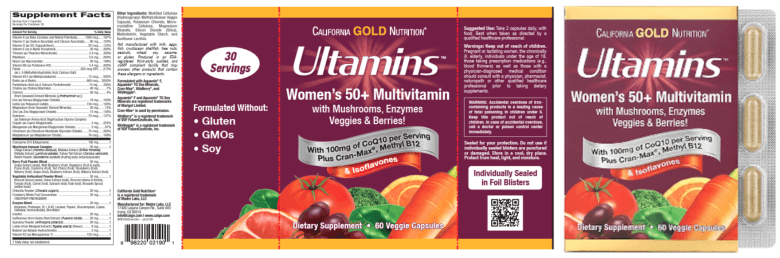 California Gold Nutrition Iron Supplements: Daily Prenatal Multi, Ultamins Women's Multivitamin, and Ultamins Women's 50+ Multivitamin - Image 6