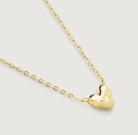 Monica Vinader 14k Yellow Gold Mini Heart Jewelry - Image 4