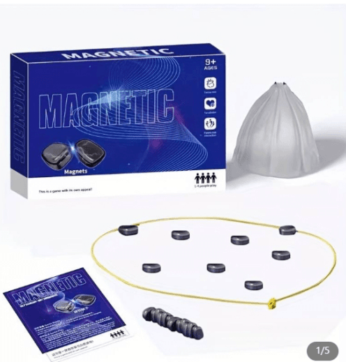 1 Set Puzzle "Magnetic", "Magnetism", or "Magnetism Intelligence Strategy Game" Magnetic Battle Chess Games - Image 1