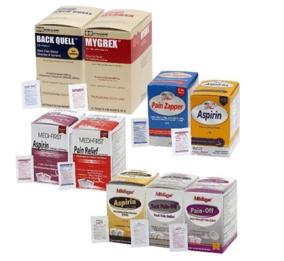 31 Medique Over-the-Counter drugs from the product lines Medi-First, Medi-First Plus, Medique, Dover, Otis Clapp, and Ecolab - Image 1