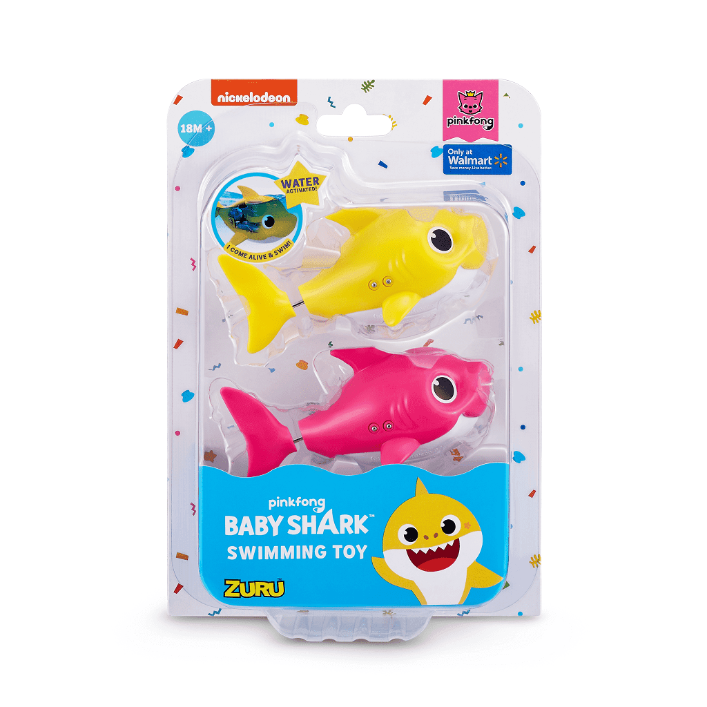 Robo Alive Junior Baby Shark Sing & Swim Bath Toys (full-size) and Robo Alive Junior Mini Baby Shark Swimming Bath Toys (mini-size) - Image 8