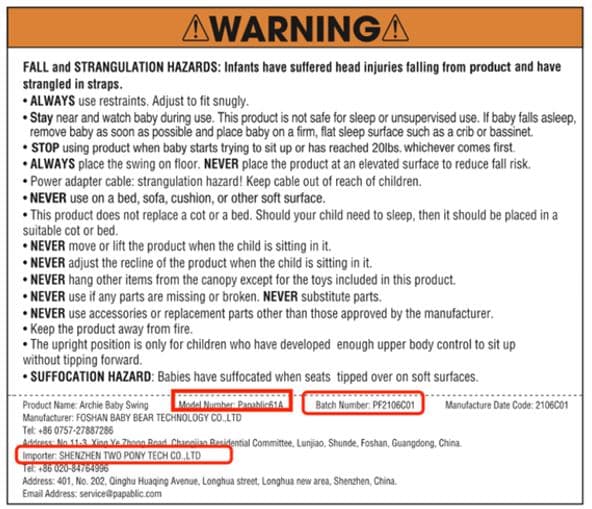 Papablic Archie Infant Swings - Image 2