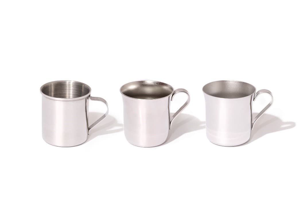 Steel drinking cups with handle - Image 1