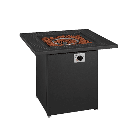 Insignia and Yardbird fire tables with lava rocks - Image 2