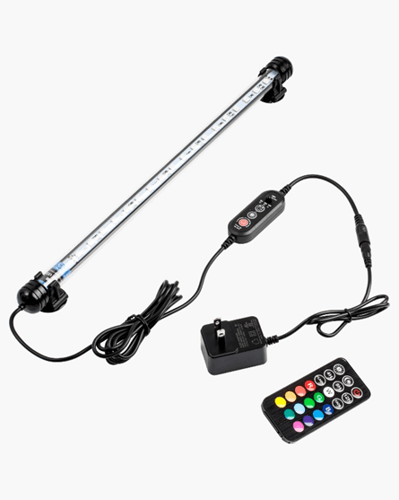 NICREW 15" Submersible RGB LED Lights with remote controls - Image 1