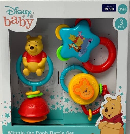 Disney Baby Winnie the Pooh Rattle Sets - Image 1