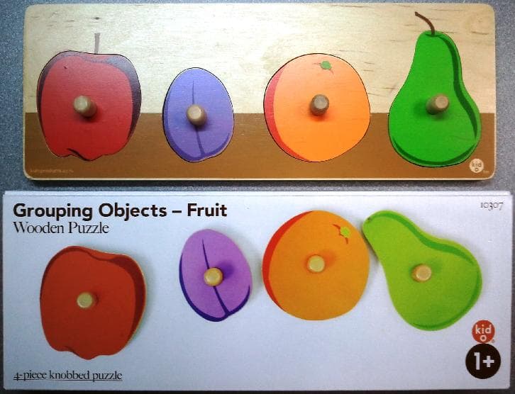 Wooden fruit puzzles - Image 1