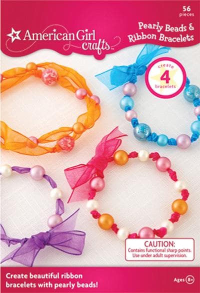American Girl Crafts™ Pearly Beads & Ribbon Bracelets kit - Image 1