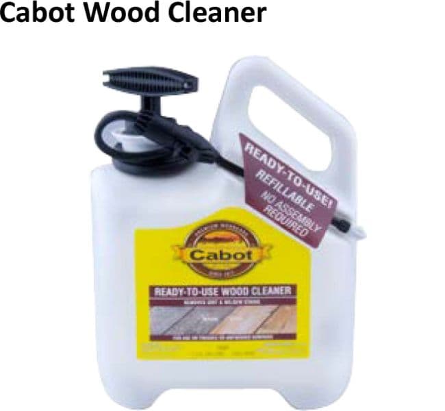 Wood Cleaner and Wood Brightener in container with spray pump. - Image 1