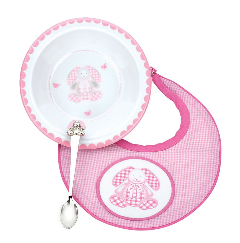 Gingham Bunny forks and spoons for babies - Image 3