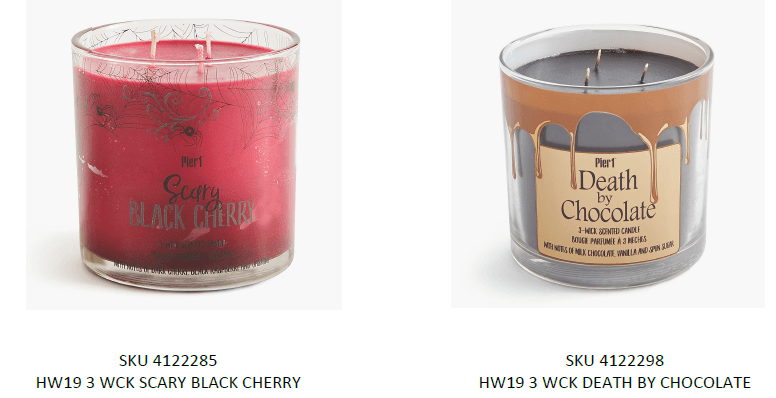 Three-Wick Halloween Candles - Image 1