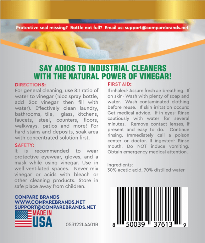 ADIOS! Super Vinegar All Natural Cleaner, 30% - Image 2