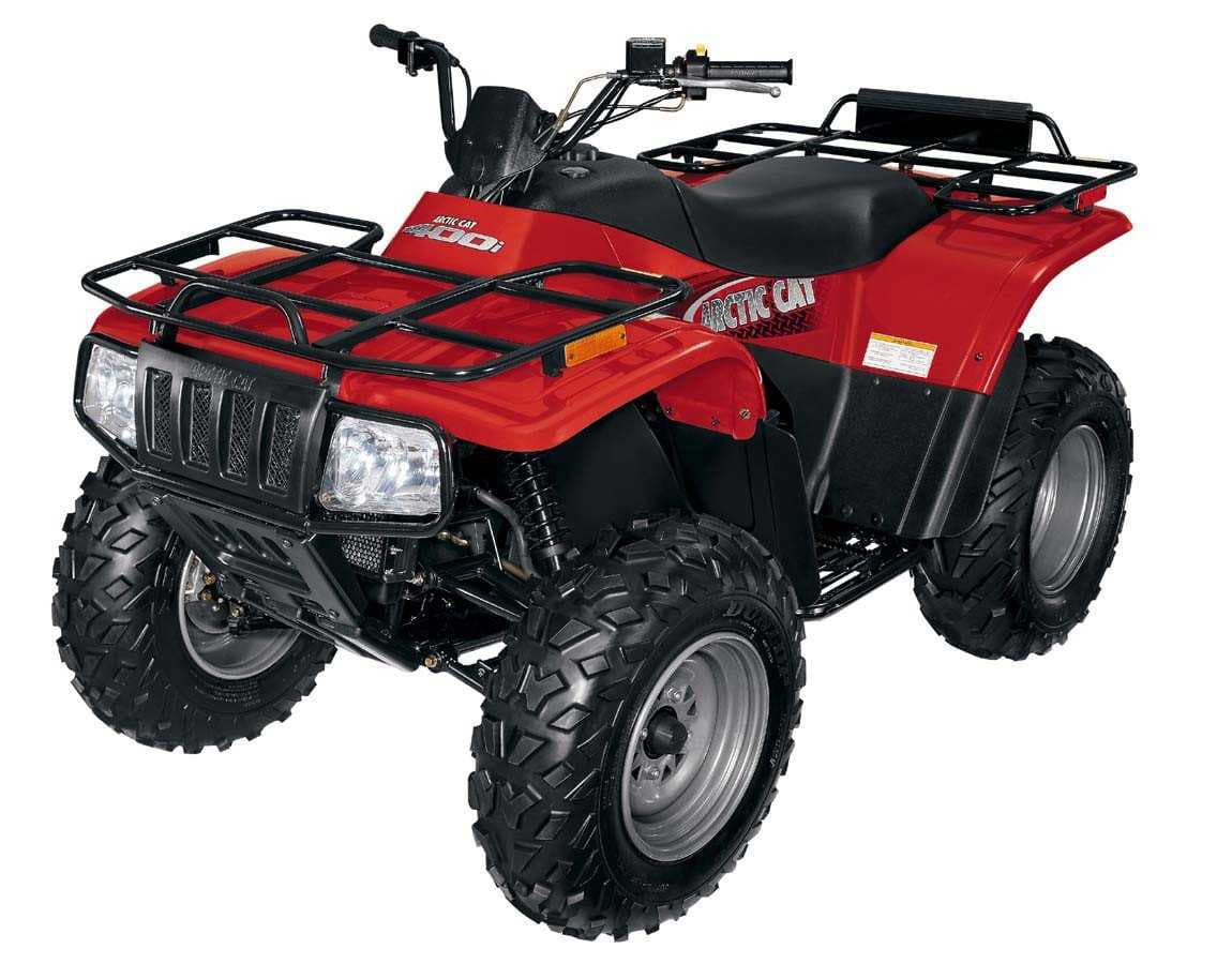 Arctic Cat ATVs with the following model names: 250, 300, 300 Massey Ferguson, 375, 400, 400i, 500, TBX 500 and 500i - Image 1