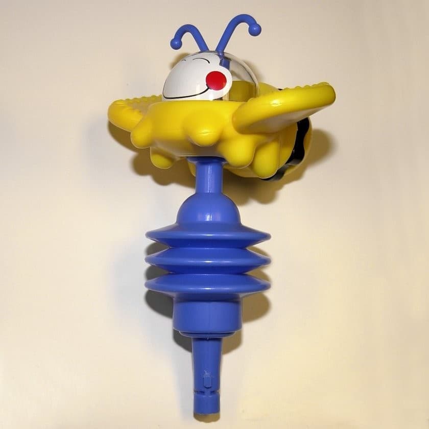 Bumble Bee Toys with blue antennae sold with certain Graco high chairs and Graco mobile entertainers, and also sold separately as an accessory and replacement part - Image 1