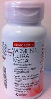 GNC Women's Ultra Mega®, Ultra Mega Active, Ultra Mega Energy and Metabolism, and GNC Prenatal Formula with Iron multivitamins - Image 2