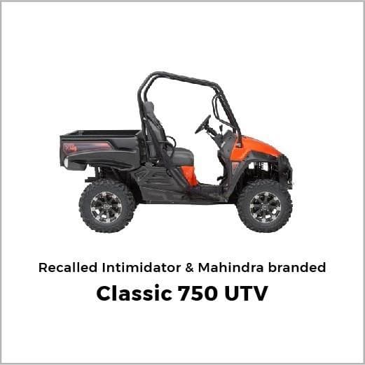 Intimidator and Mahindra branded utility vehicles (UTVs) - Image 1