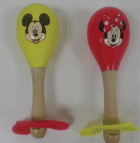 Wooden Music Shaker and "DTR M&M Maracas" Baby Rattles - Image 1