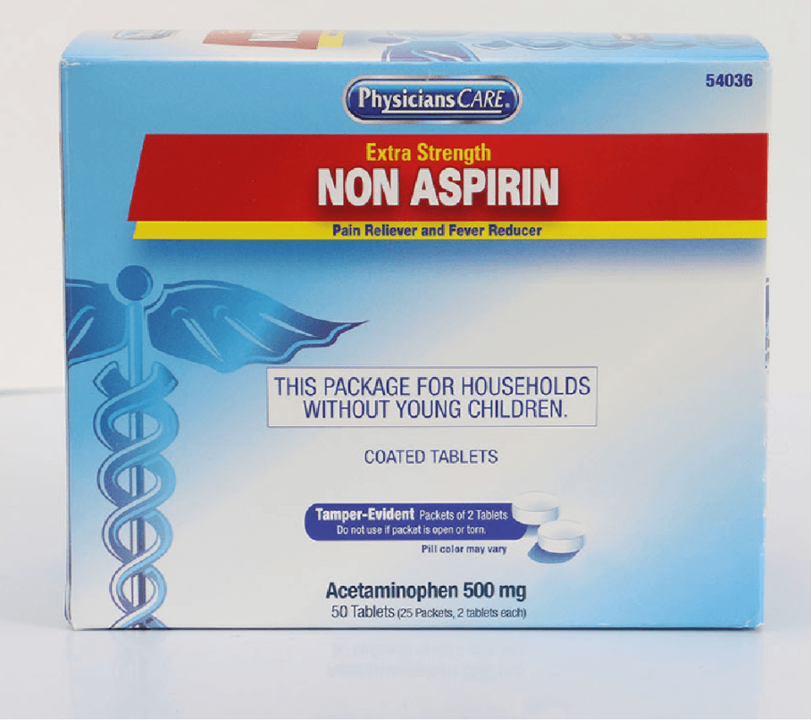 PhysiciansCare brand Aspirin, Extra Strength Non Aspirin, Extra Strength Pain Reliever, Ibuprofen, Medication Station, and Multi-Pack - Image 1