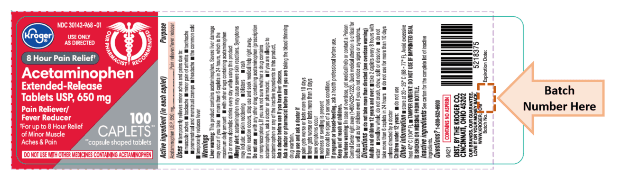 Kroger Acetaminophen, 100 count bottles - Image 2
