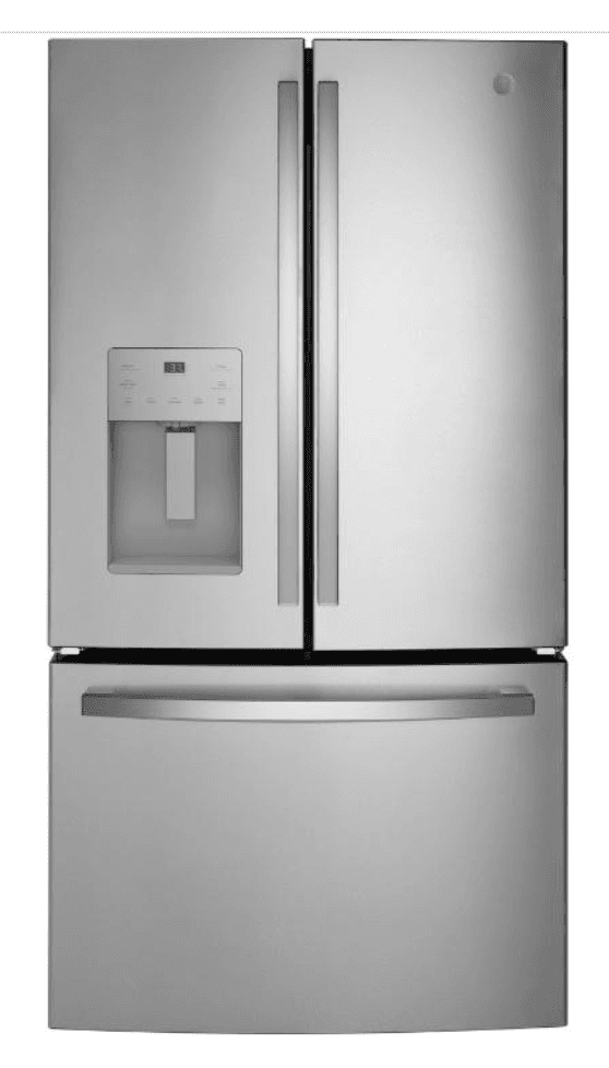 GE-brand Free-Standing French Door Refrigerators in Fingerprint Resistant Stainless Steel - Image 1