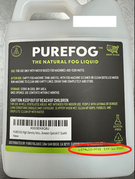 Purefog High Density Natural Fog Juice Liquids - Image 1