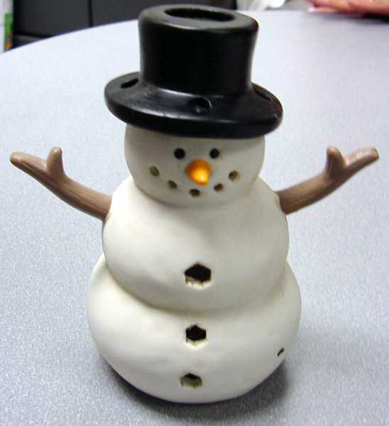 Snowman Holiday Porcelain Lanterns - Image 1