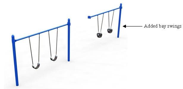 Single Post Swing Sets - Image 1