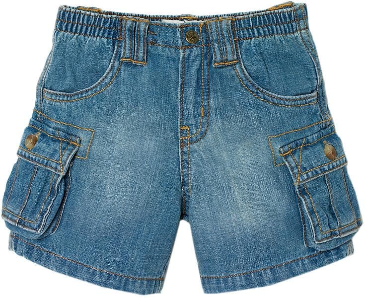 Denim Cargo Shorts - Image 1