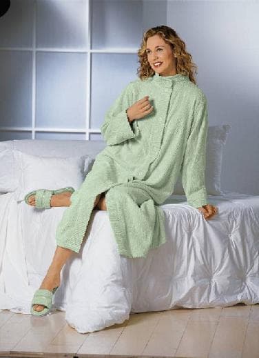 Full Length Women's Chenille Robes, Women's Chenille Jacket, Women's Chenille Lounge Jacket, Women's Chenille Top - Image 3