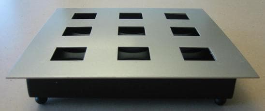 Silver Square Tealight Candle Holder - Image 1