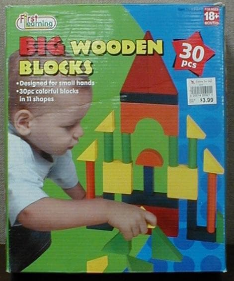 Big Wooden Blocks and Jumbo Wooden Train Sets - Image 2