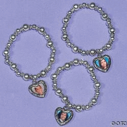 Beaded Photo Charm Bracelet - Image 1