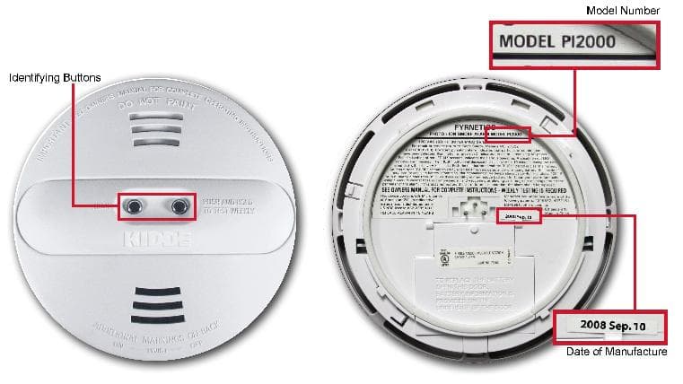 Kidde Model PI2000 Dual Sensor Smoke Alarms - Image 1