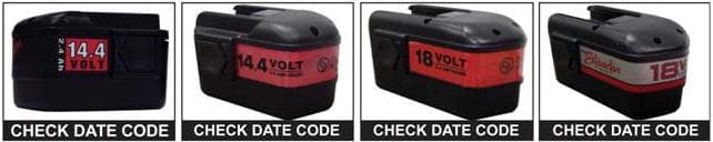 Milwaukee Power Plus, Chicago Pneumatic 14.4- and 18-Volt 2.4Ah NiCd battery packs - Image 3