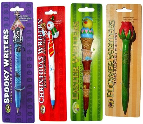 Flower Writers; Christmas Writers; Easter Writers; and Spooky Writers Seasonal Writing Pens - Image 1