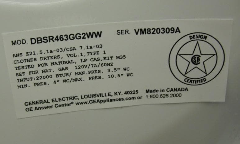GE Gas Clothes Dryers - Image 3