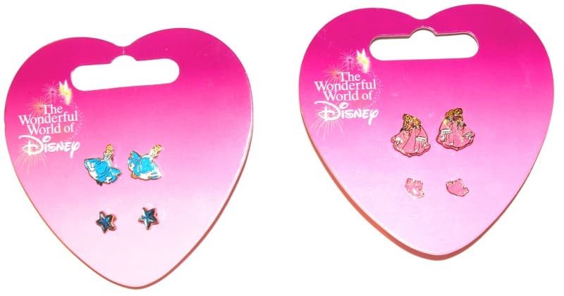 Sleeping Beauty Crown and Cinderella Star Earring Sets - Image 1