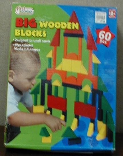 Big Wooden Blocks and Jumbo Wooden Train Sets - Image 3