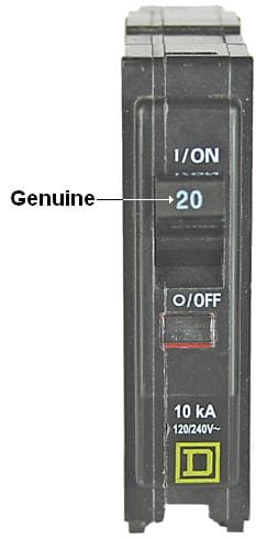 Counterfeit Circuit Breakers labeled as "Square D" - Image 2